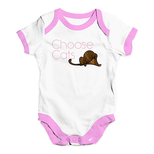 Choose Cats Baby Unisex Baby Grow Bodysuit