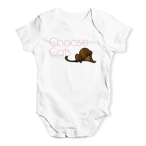 Choose Cats Baby Unisex Baby Grow Bodysuit