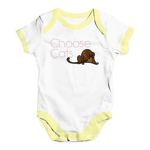 Choose Cats Baby Unisex Baby Grow Bodysuit