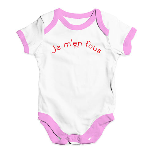 Je M'en Fous Baby Unisex Baby Grow Bodysuit