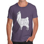 Mens Humor Novelty Graphic Sarcasm Funny T Shirt Papa Llama Men's T-Shirt Small Plum