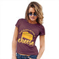 Funny T Shirts For Mum Dreams Are Made Of Cheese Women's T-Shirt Large Burgundy