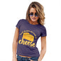 Funny Tee Shirts For Women Dreams Are Made Of Cheese Women's T-Shirt Large Plum