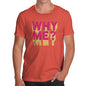 Funny Gifts For Men Why Me? Men's T-Shirt Large Orange