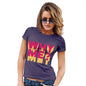 Womens Funny Sarcasm T Shirt Why Me? Women's T-Shirt Small Plum