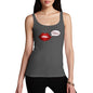 Funny Tank Top For Mum Woah Lips Women's Tank Top Medium Dark Grey