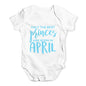 The Best Princes Are Born In April Baby Unisex Baby Grow Bodysuit