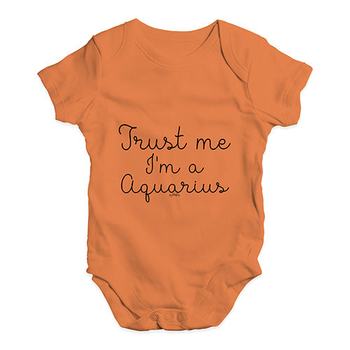 Trust Me I'm An Aquarius Baby Unisex Baby Grow Bodysuit