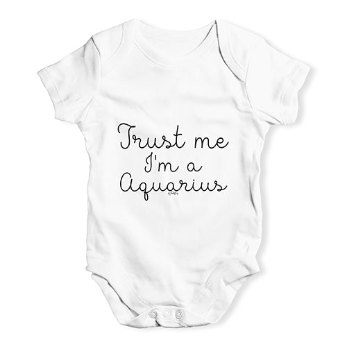 Trust Me I'm An Aquarius Baby Unisex Baby Grow Bodysuit