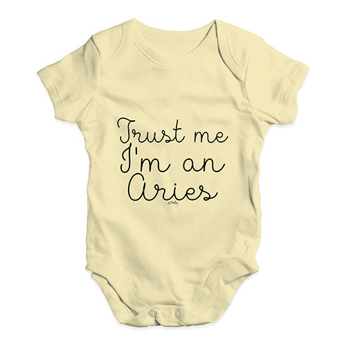 Trust Me I'm An Aries Baby Unisex Baby Grow Bodysuit