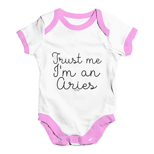 Trust Me I'm An Aries Baby Unisex Baby Grow Bodysuit