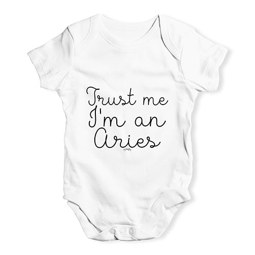 Trust Me I'm An Aries Baby Unisex Baby Grow Bodysuit