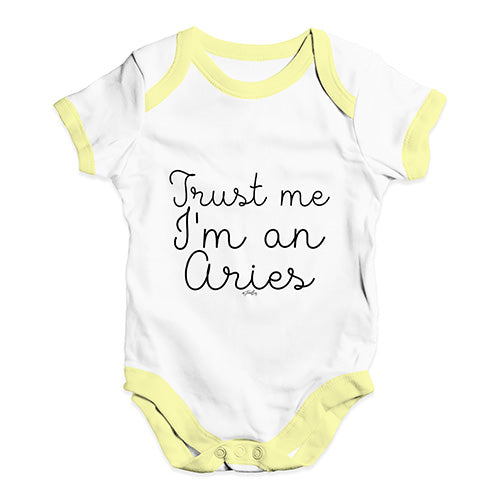 Trust Me I'm An Aries Baby Unisex Baby Grow Bodysuit