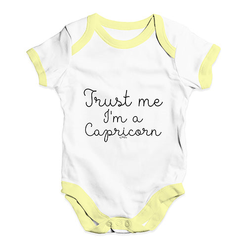 Trust Me I'm A Capricorn Baby Unisex Baby Grow Bodysuit