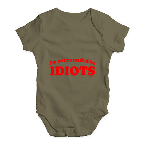 I'm Surrounded By Idiots Baby Unisex Baby Grow Bodysuit