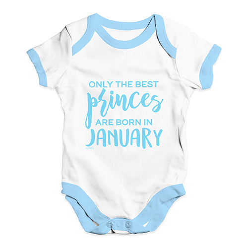 The Best Princes Are Born In January Baby Unisex Baby Grow Bodysuit