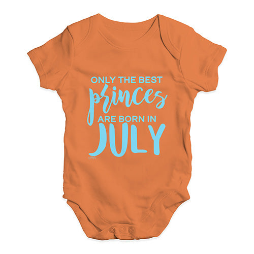 The Best Princes Are Born In July Baby Unisex Baby Grow Bodysuit