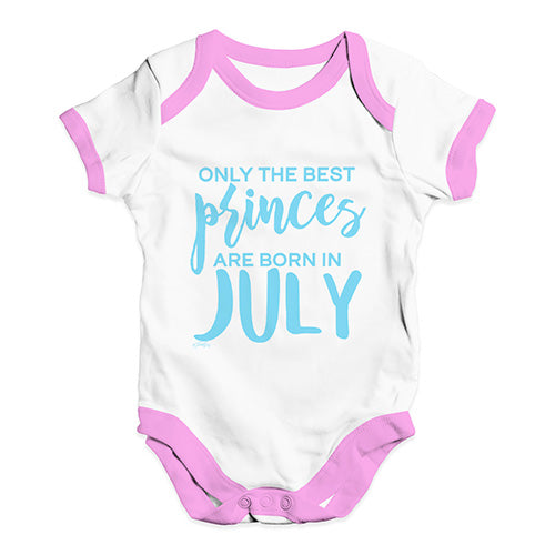 The Best Princes Are Born In July Baby Unisex Baby Grow Bodysuit