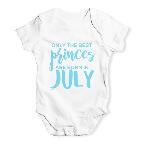 The Best Princes Are Born In July Baby Unisex Baby Grow Bodysuit