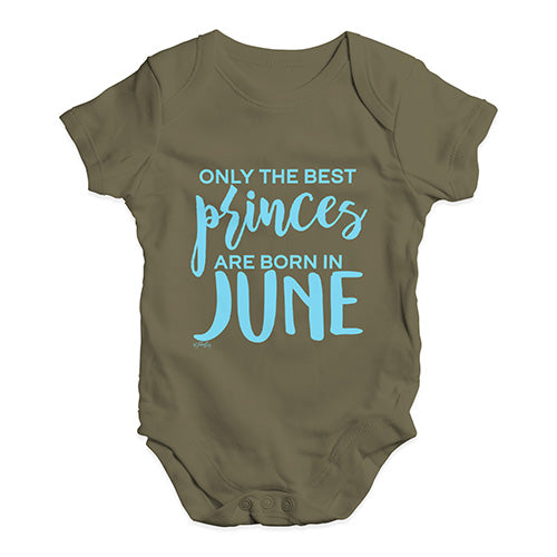 The Best Princes Are Born In June Baby Unisex Baby Grow Bodysuit