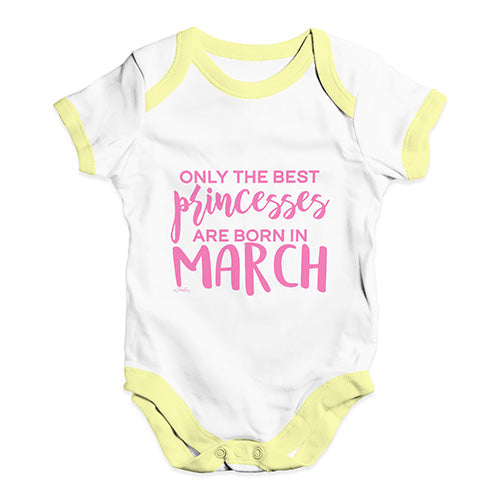 The Best Princesses Are Born In March Baby Unisex Baby Grow Bodysuit