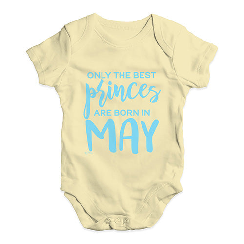 The Best Princes Are Born In May Baby Unisex Baby Grow Bodysuit