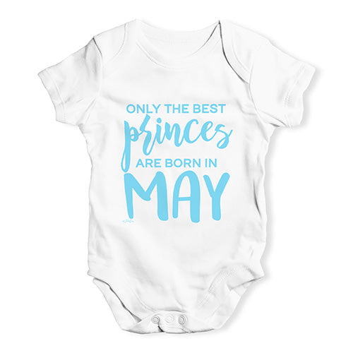The Best Princes Are Born In May Baby Unisex Baby Grow Bodysuit