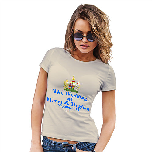 Funny Tshirts For Women Royal Wedding Harry And Meghan Women's T-Shirt Small Natural