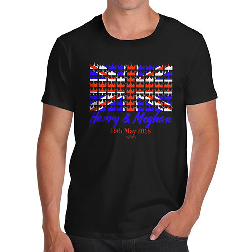 Funny T-Shirts For Guys Royal Wedding May 2018 Harry & Megan Men's T-Shirt Large Black