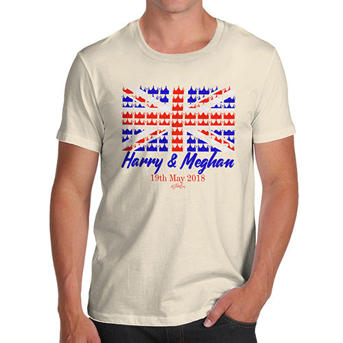 Funny Tshirts Royal Wedding May 2018 Harry & Megan Men's T-Shirt Small Natural