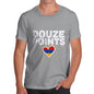 T-Shirt Funny Geek Nerd Hilarious Joke Douze Points Armenia Men's T-Shirt Large Light Grey