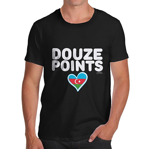 Adult Humor Novelty Graphic Sarcasm Funny T Shirt Douze Points Azerbaijan Men's T-Shirt Large Black