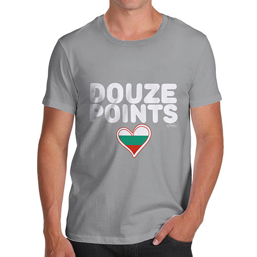 Funny Tshirts Douze Points Bulgaria Men's T-Shirt X-Large Light Grey