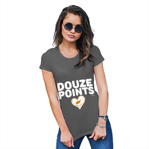 Funny Tshirts For Women Douze Points Cyprus Women's T-Shirt Large Dark Grey