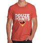 Funny T-Shirts For Men Sarcasm Douze Points Germany Men's T-Shirt Medium Orange