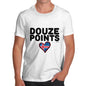 Novelty Tshirts Men Douze Points Iceland Men's T-Shirt Medium White