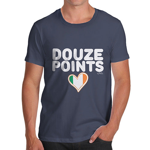 Funny T Shirts For Dad Douze Points Ireland Men's T-Shirt X-Large Navy