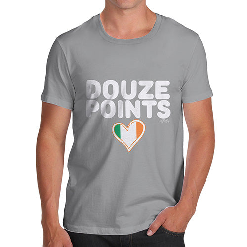 Funny T-Shirts For Men Sarcasm Douze Points Ireland Men's T-Shirt Medium Light Grey