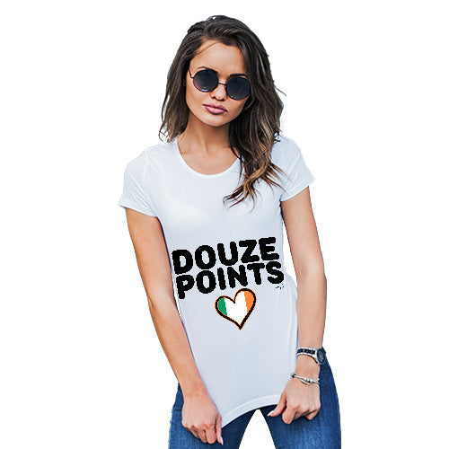 Funny Tshirts Douze Points Ireland Women's T-Shirt Medium White