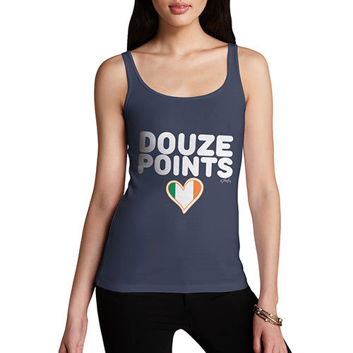 Novelty Tank Top Douze Points Ireland Women's Tank Top Large Navy