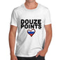 Novelty Gifts For Men Douze Points Russia Men's T-Shirt X-Large White