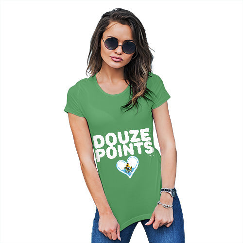 Funny Gifts For Women Douze Points San Marino Women's T-Shirt X-Large Green