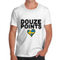 Funny Tshirts For Men Douze Points Sweden Men's T-Shirt X-Large White