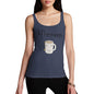 Novelty Tank Top Women Afternoon Tea Women's Tank Top X-Large Navy