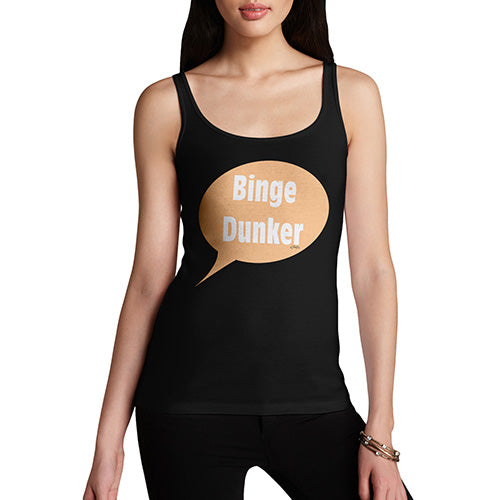 Funny Tank Top For Mom Binge Dunker  Women's Tank Top Small Black