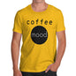 Funny Gifts For Men Coffee Mood Men's T-Shirt Large Yellow