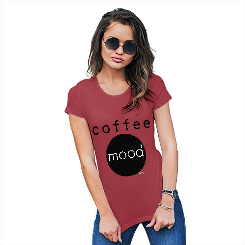 Womens T-Shirt Funny Geek Nerd Hilarious Joke Coffee Mood Women's T-Shirt Medium Red
