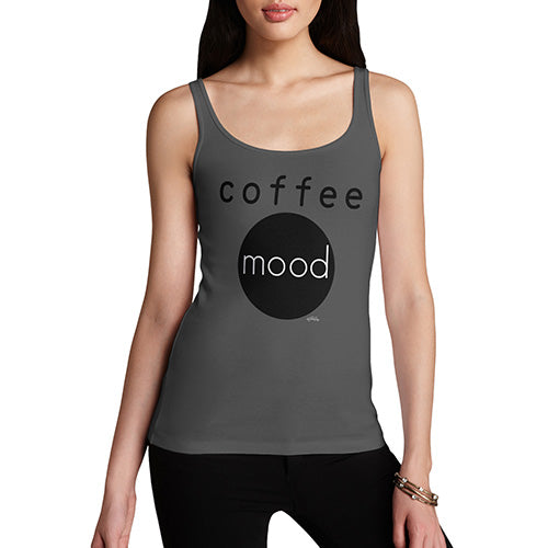 Novelty Tank Top Women Coffee Mood Women's Tank Top Large Dark Grey