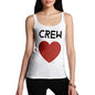 Womens Novelty Tank Top Christmas Crew Love Women's Tank Top Medium White