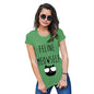 Funny T-Shirts For Women Feline Meowself Women's T-Shirt Small Green